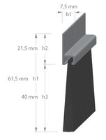 TOCHTSTRIP AH-5 40 MM HAAR 300 - thumbnail