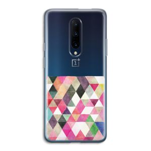 Gekleurde driehoekjes: OnePlus 7 Pro Transparant Hoesje