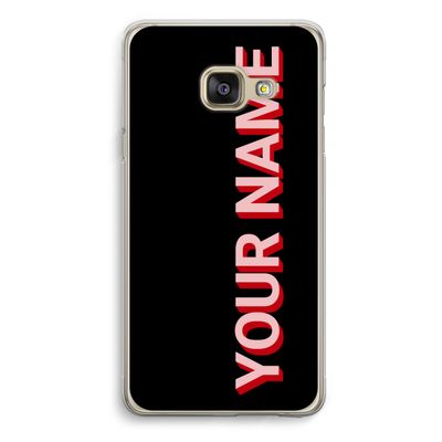 Namecase: Samsung A3 (2017) Transparant Hoesje