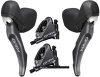 Shimano grx bl/st-rx810+br-rx810 1x11-speed disc brake set