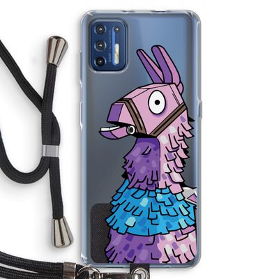 Lama: Motorola Moto G9 Plus Transparant Hoesje met koord