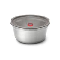 Zwart+Blum Stalen Voerbak Groot - Ø170mm - H 81mm - Grijs / Rood Zwart+Blum Stalen Voerbak Groot - Ø170mm - H 81mm - Grijs / Rood