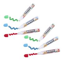 Bingo stiften/markers/dabbers - 12x - blauw/geel/rood - 20 ml
