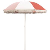 Leen Bakker - Parasol Oliva Tilt - Zand/terracotta - Ø200 Cm - Polyester - Bruin#Beige