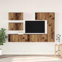 Tv-meubelset 6 pcs Oud hout 30.5 x 30 x 90 cm Bewerkt hout