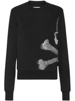 Philipp Plein sweat Skull&Bones en coton - Noir