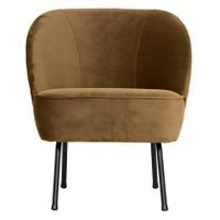 BePureHome Vogue Fauteuil - Fluweel Honinggeel - thumbnail