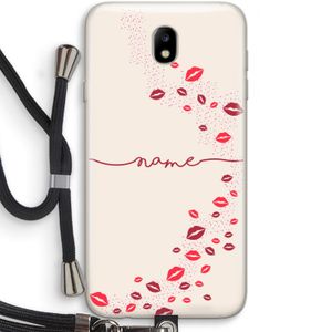 Kusjes: Samsung Galaxy J7 (2017) Transparant Hoesje met koord