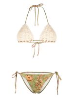 ZIMMERMANN bikini Junie en crochet - Vert