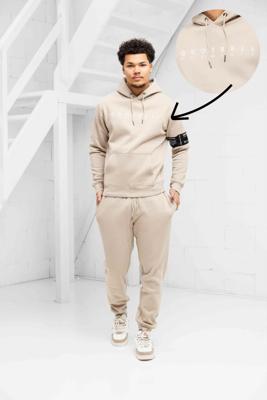 Quotrell Aruba Trainingspak Heren Beige - Maat XS - Kleur: BeigeWit | Soccerfanshop