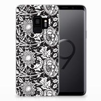 Samsung Galaxy S9 TPU Case Black Flowers