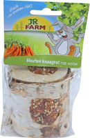 JR Farm knaagdier knaagrol hout met wortel 150 gram 05698 - Gebr de boon