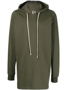 Rick Owens long hoodie à lien de resserrage - Vert