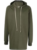 Rick Owens long hoodie à lien de resserrage - Vert
