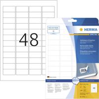 Herma 4346 Universele etiketten 45.7 x 21.2 mm Papier Wit 1200 stuk(s) Weer verwijderbaar Inkjet, Laser (zwart/wit), Laser (kleur), Kopiëren (zwart/wit), - thumbnail