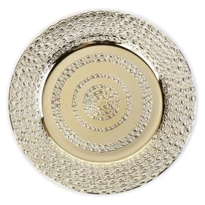 Kaarsenbord/plateau - goud - D33 cm rond