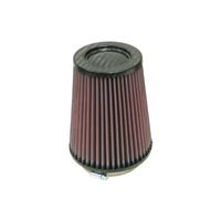 K&N universeel conisch filter 102mm aansluiting, 137mm Bodem, 102mm Top, 165mm Hoogte, carbon top (R RP4980