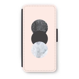Marmeren cirkels: iPhone 7 Flip Hoesje