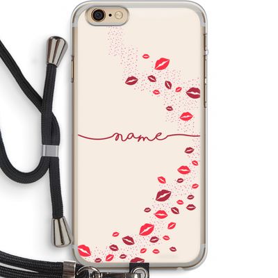 Kusjes: iPhone 6 PLUS / 6S PLUS Transparant Hoesje met koord