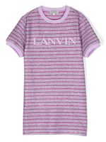 Lanvin Enfant pull rayé à paillettes - Violet