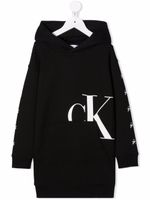 Calvin Klein Kids robe-sweat à logo imprimé - Noir