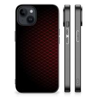 iPhone 15 Plus Back Case Geruit Rood