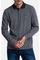 Pierre Cardin Modern Fit Poloshirt lange mouw marine, Motief - thumbnail
