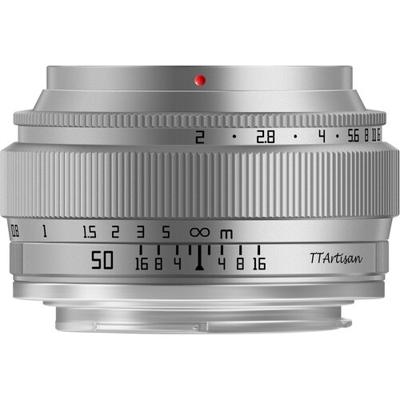 TTArtisan 50mm F2 Sony E mount Silver OUTLET