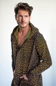 D-Robe badjas met capuchon - panter - groen-2xl