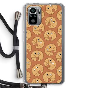 Croissant: Xiaomi Redmi Note 10S Transparant Hoesje met koord