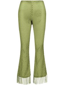 Giambattista Valli pantalon évasé à design superposé - Vert