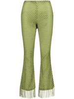 Giambattista Valli pantalon évasé à design superposé - Vert