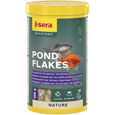 Sera Pond Flakes 150g - Natuurlijk Hoofdvoeder voor Kleinere Vijvervissen 1000ml