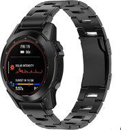 Titanium schakelband - Zwart - Garmin Fenix 7X / 6X / 5X