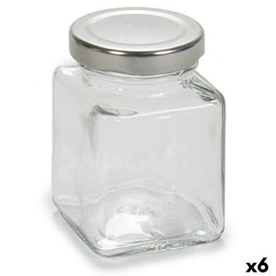 Blik Vivalto Transparant Zilverkleurig 100 ml (6 Stuks)