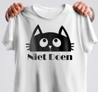 Niet doen katten t-shirt