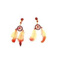 Carnaval verkleed accessoires Indianen oorbellen - dromenvangers - kind/volwassenen