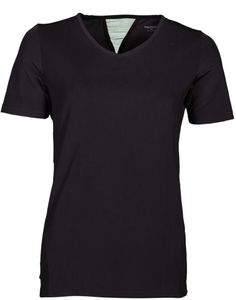 Papillon Fitness shirt s/sl v neck dames zwart maat 3XL
