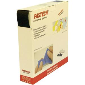 FASTECH® B50-SK-H-999925 Klittenband Om vast te plakken Hotmelt Haakdeel (l x b) 25000 mm x 50 mm Zwart 25 m