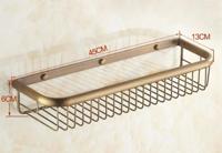 BronzeRoyal Antiek Wandplankje - Massief Messing Zeep- & Shampoo Houder voor Badkamer