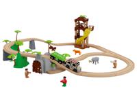 Playtive Houten spoorweg jungle of passagierstrein (Jungle) - thumbnail