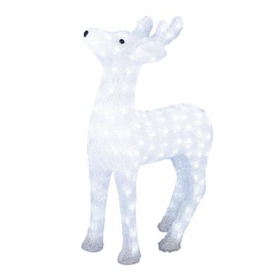 Konstsmide Verlichte rendier - 60 cm - 176 led lampjes - helder wit - Kerstverlichting figuur