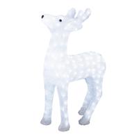 Konstsmide Verlichte rendier - 60 cm - 176 led lampjes - helder wit - Kerstverlichting figuur