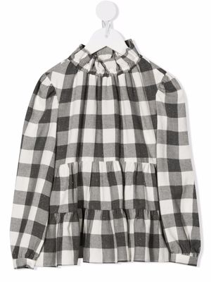 Il Gufo blouse à carreaux - Gris