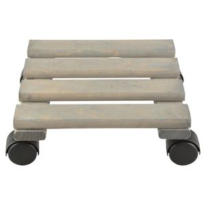 1x Planten trolleys/multirollers vierkant 23 cm