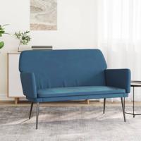Bankje 108x79x79 cm fluweel blauw Bankje 108x79x79 cm fluweel blauw