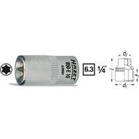 Hazet 850-E8 850-E8 Buiten-Torx Dopsleutelinzetstuk 1/4 T 8 1/4 (6,3 mm) - thumbnail