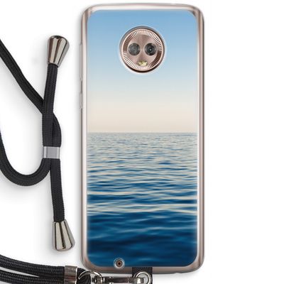 Water horizon: Motorola Moto G6 Transparant Hoesje met koord