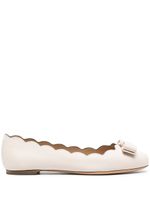 Ferragamo ballerines Varina à bords festonnés - Tons neutres