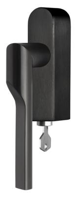 Formani Rivio by Gensler GL101-DKLOCK-O draaikiepgarnituur afsluitbaar rechtsdraaiend - PVD mat zwart